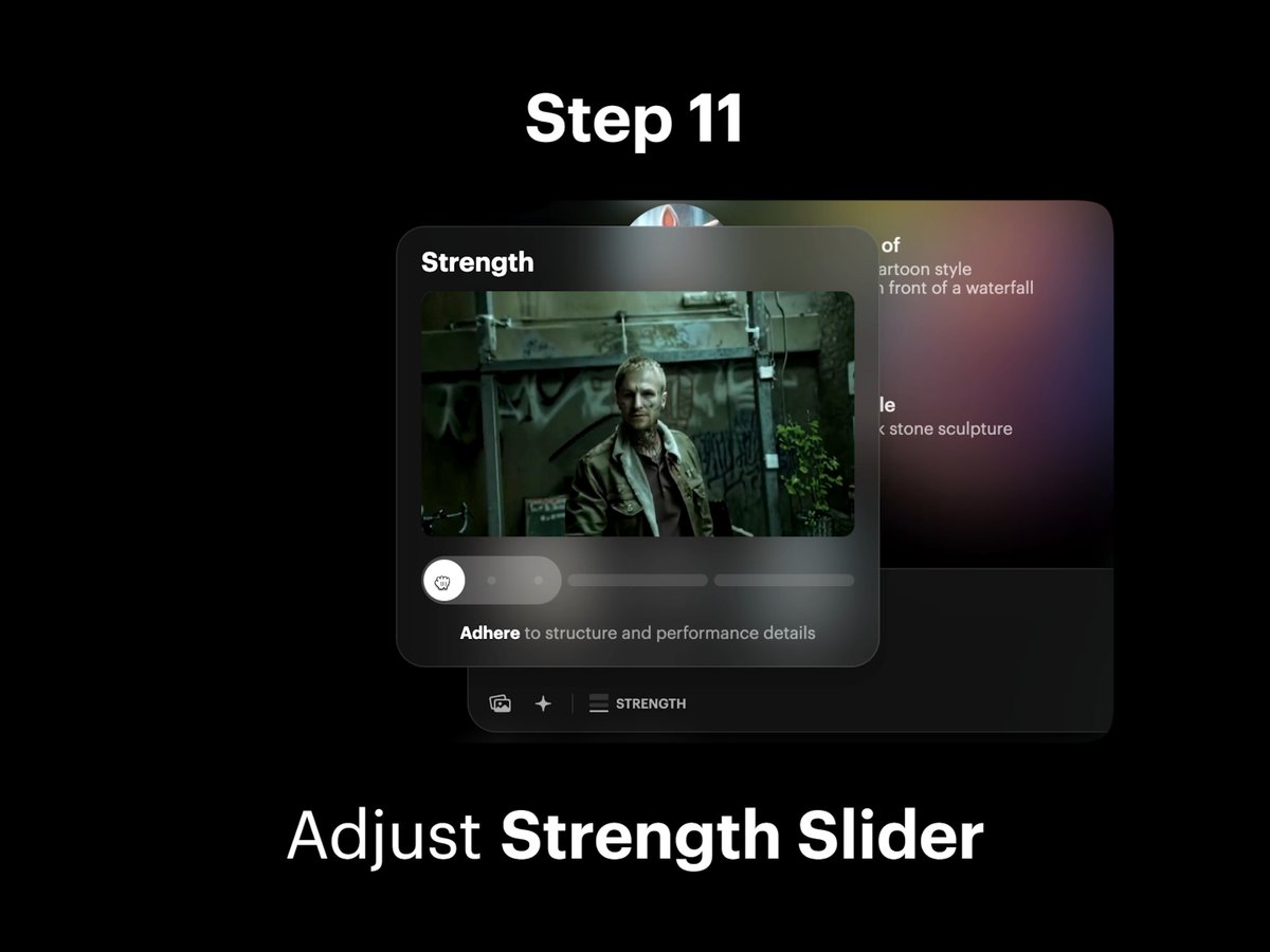 Step 11: Adjust Strength Slider 1