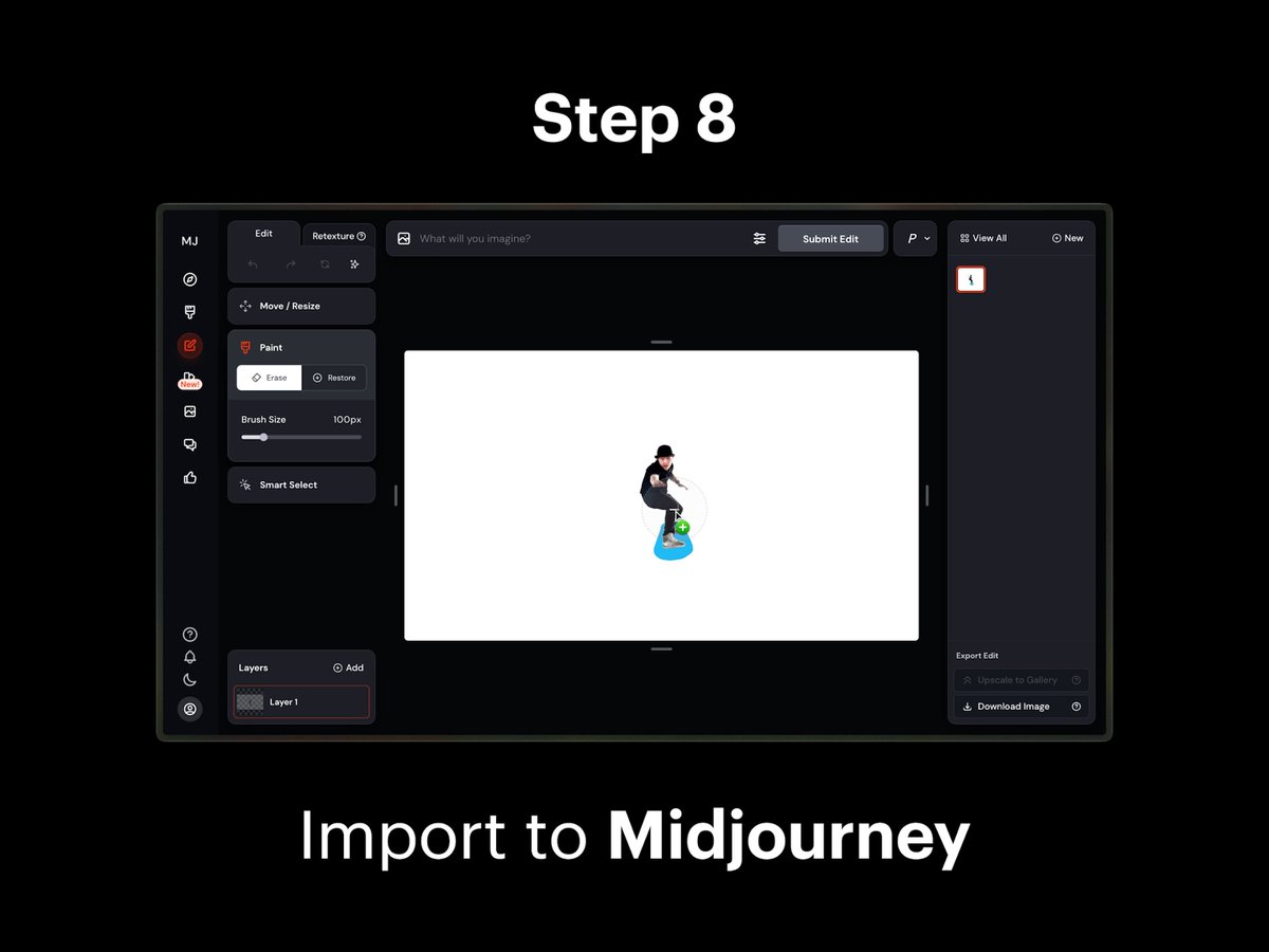 Step 8: Import to Midjourney 1