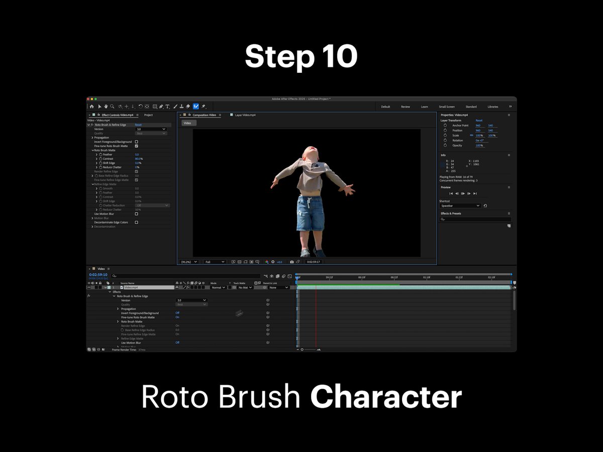 Step 10: Roto Brush Character