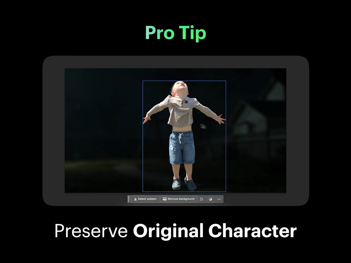 Pro Tip: Preserve Original Character