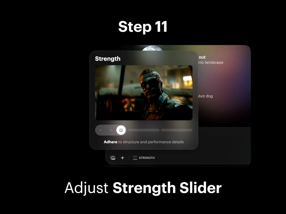 Step 11: Adjust Strength Slider 1