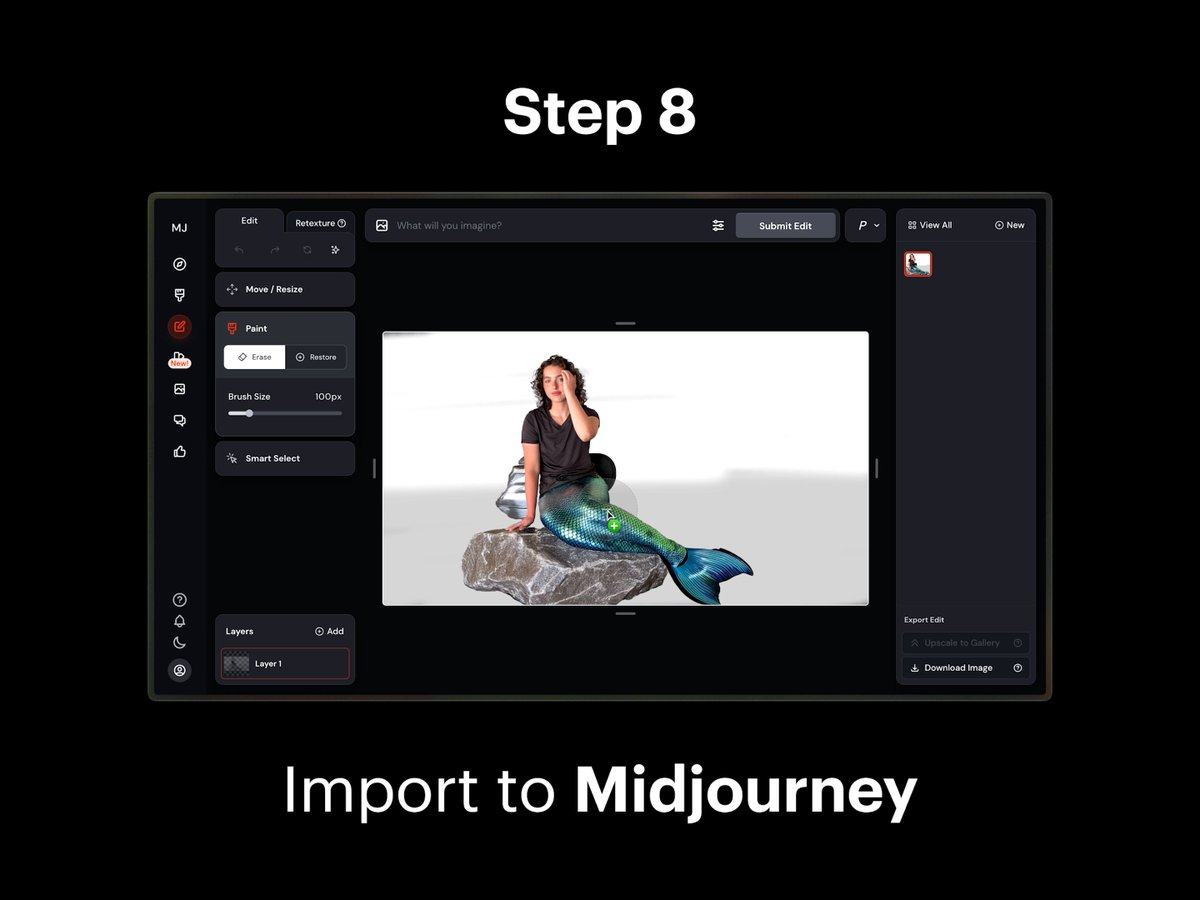 Step 8: Import to Midjourney 1