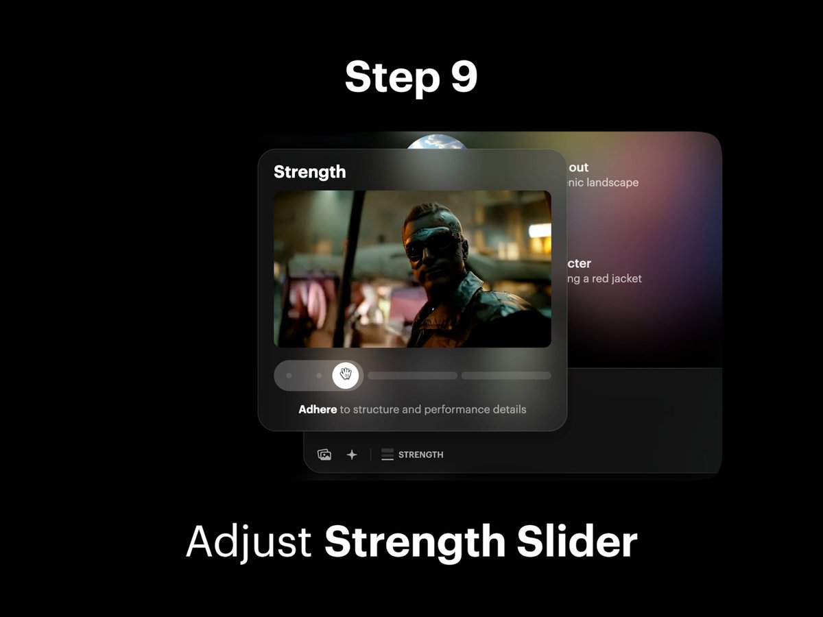 Step 9: Adjust Strength Slider 1