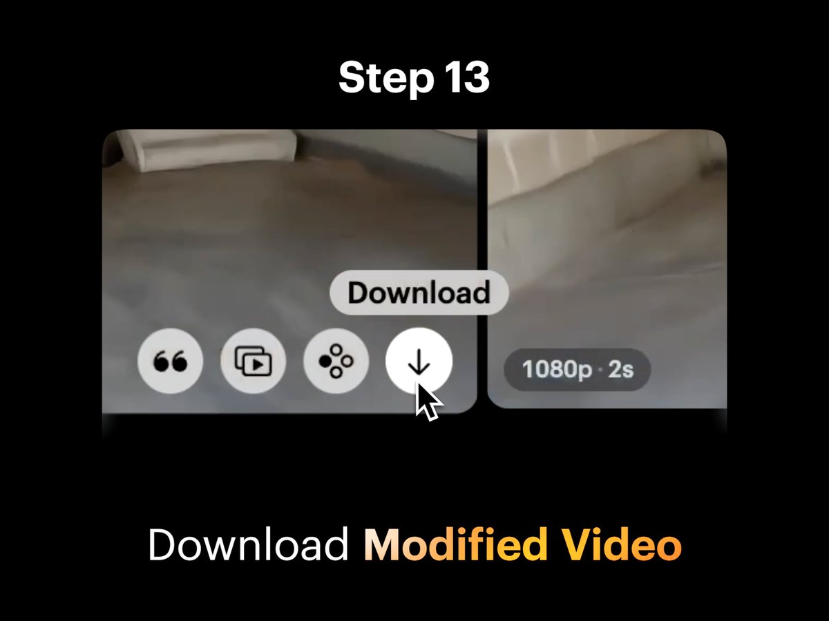Step 13: Download Modified Video