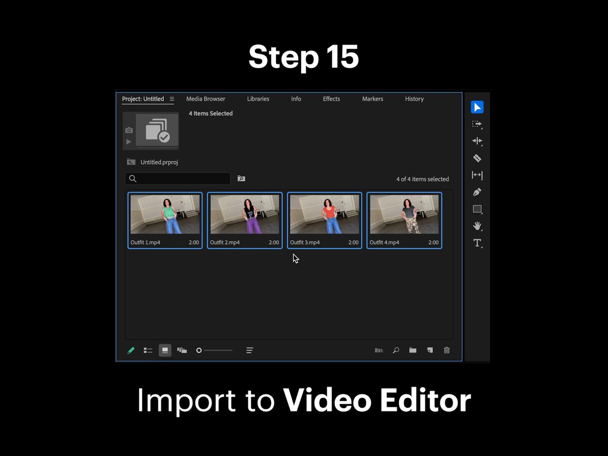 Step 15: Import to Video Editor