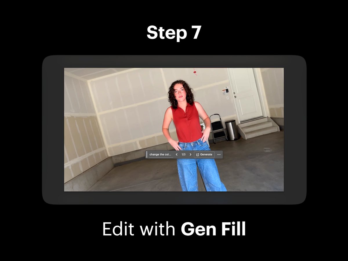 Step 7: Edit with Gen Fill