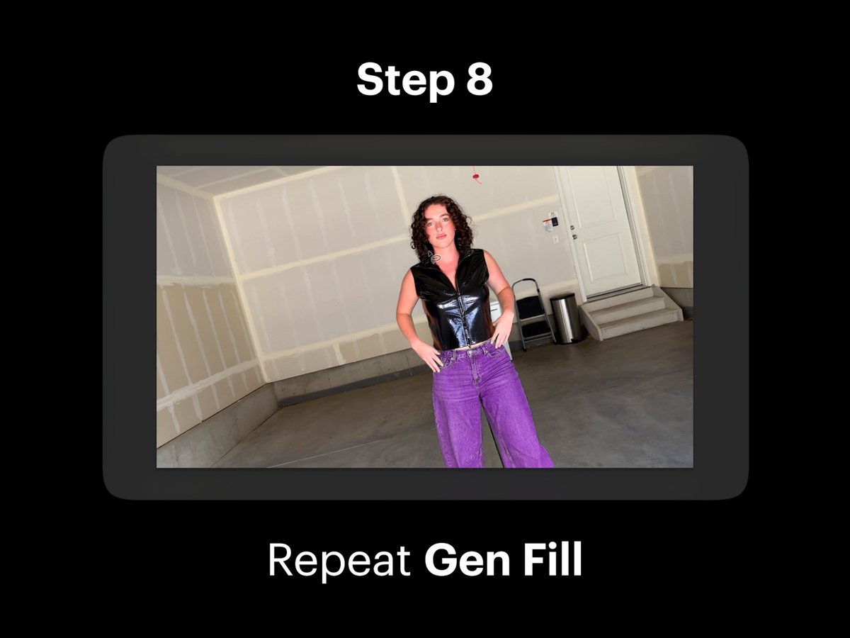 Step 8: Repeat Gen Fill