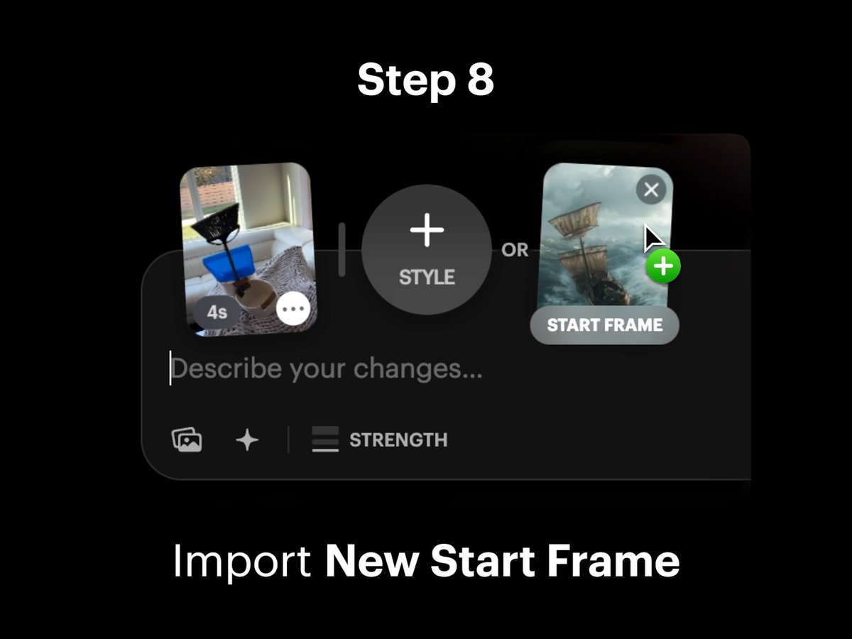Step 8: Import New Start Frame 1