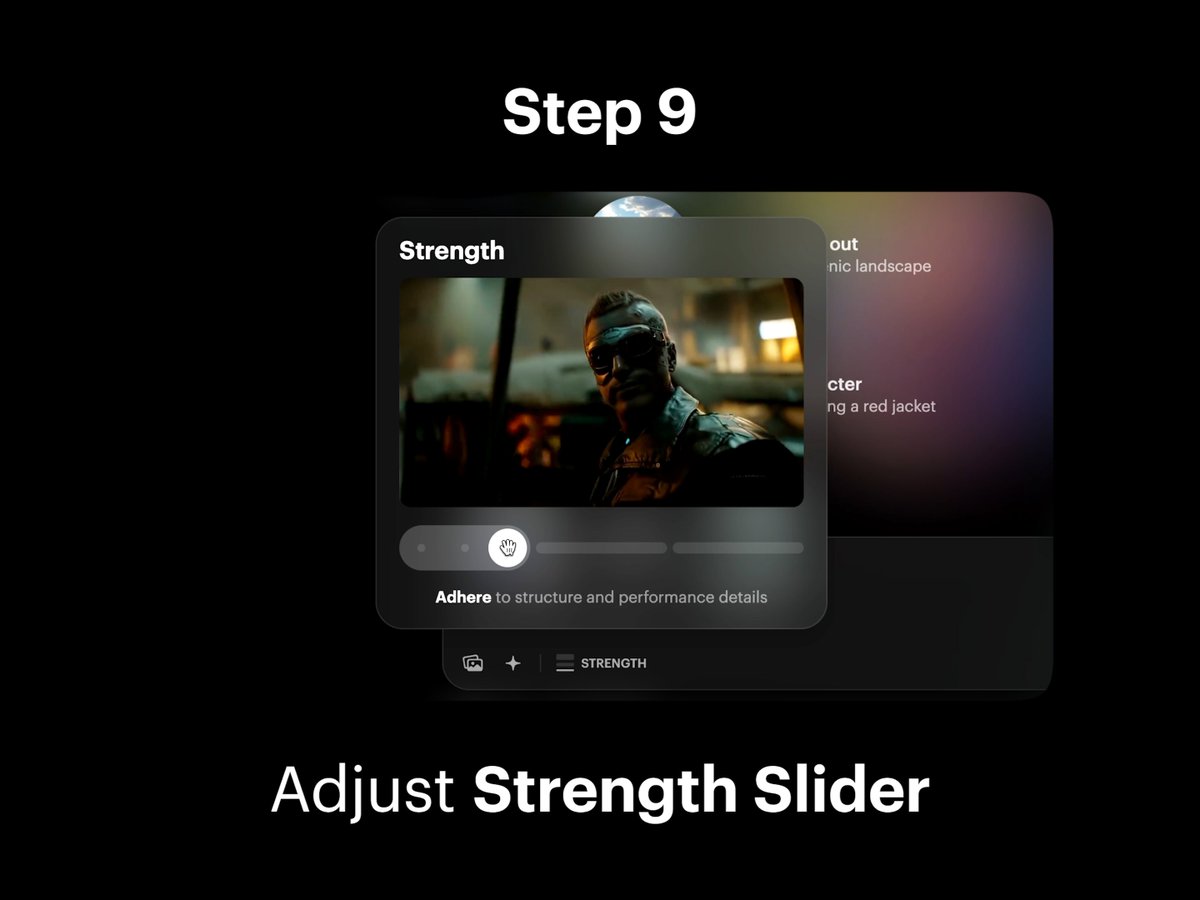 Step 9: Adjust Strength Slider 1