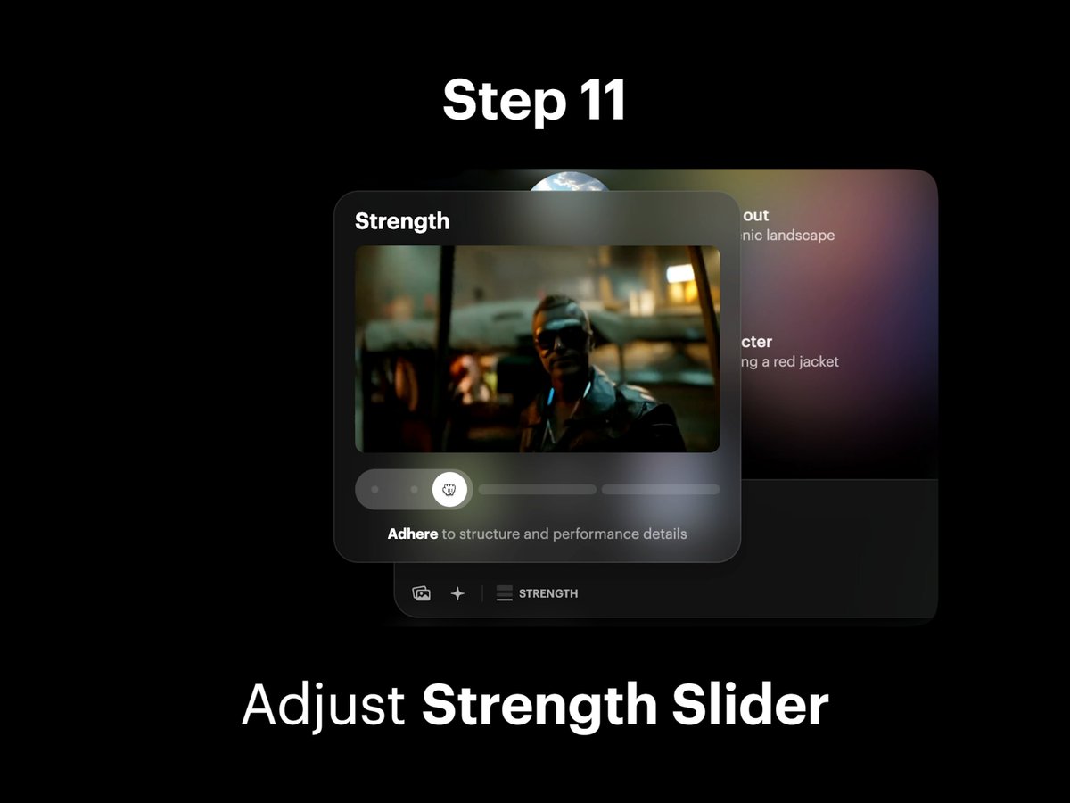 Step 11: Adjust Strength Slider 1