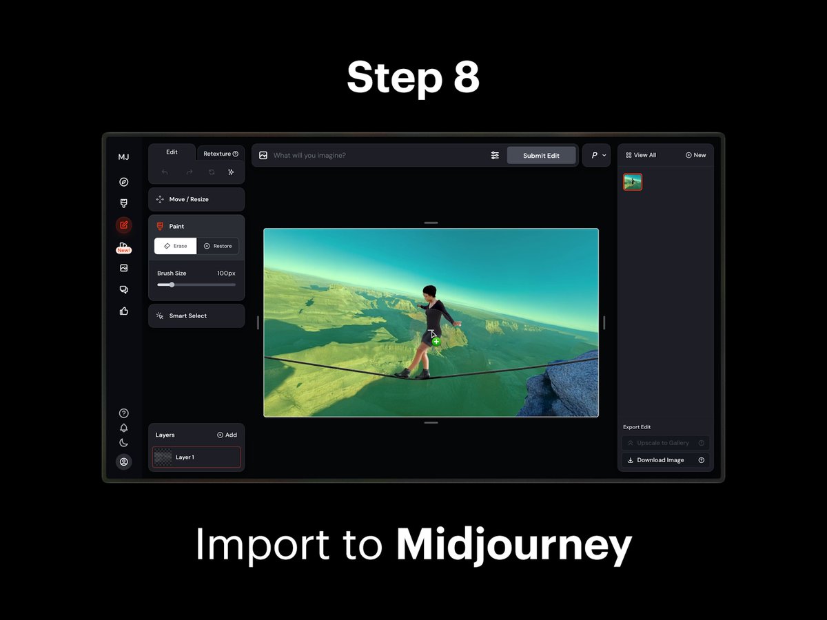 Step 8: Import to Midjourney 1