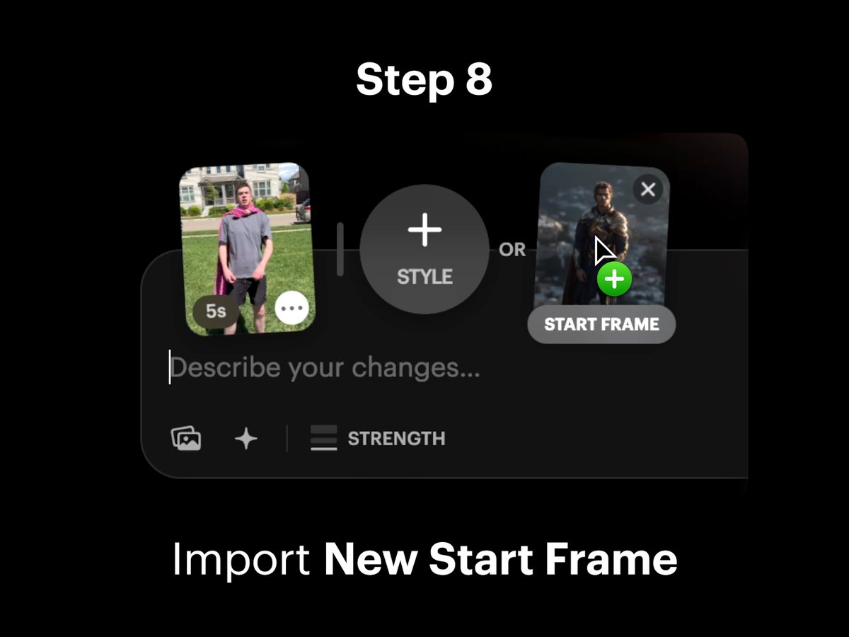 Step 8: Import New Start Frame 1