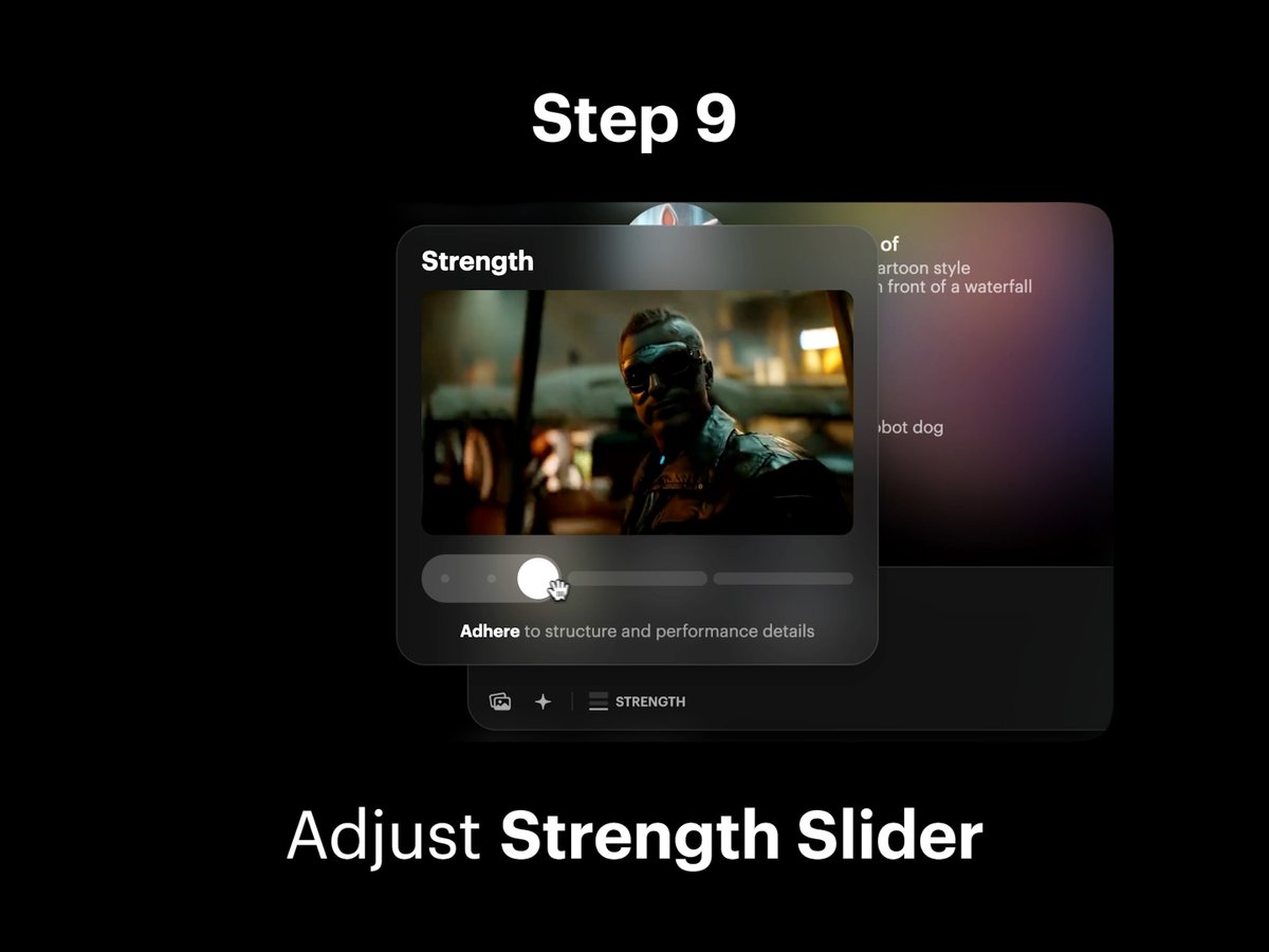 Step 9: Adjust Strength Slider 1